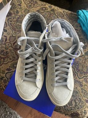 New in box P448 Skate Leather High Top Zip Sneakers 40/Size 10
